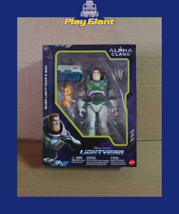 Disney Pixar Lightyear Alpha Class Buzz Lightyear And Sox Action ...