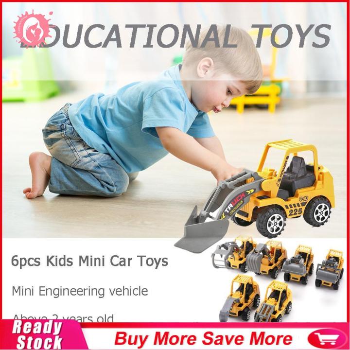 ชุดรถของเล่นรถมินิสำหรับเด็ก6x-วิศวกรรมยานยนต์ของเล่นเพื่อการศึกษา