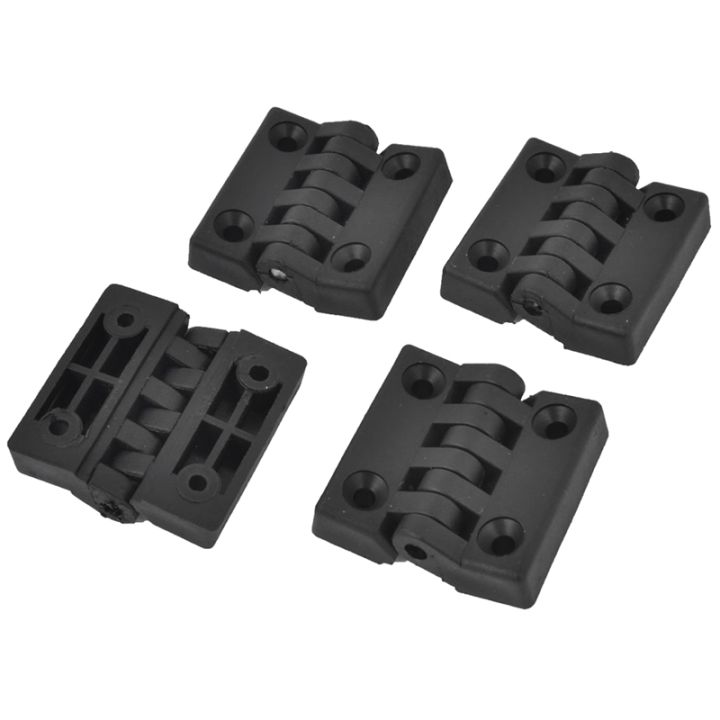 4 pieces Hinges for cabinet doors, made of plastic, reinforced, 40 x 40 mm