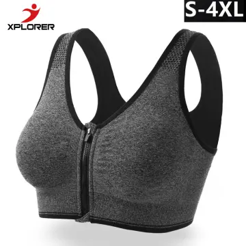 Sports Bra Women's Large S-6xl Sexy Open Back Seamless Mesh Top No Steel  Ring Casual