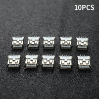 [Nicoles] 10ชิ้น USB พิมพ์พอร์ตมาตรฐานเต้ารับ PCB เชื่อมต่อแจ็คบัดกรีหญิง