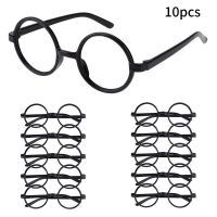 【LZ】❁○☍  10pcs Harry Wizard Glasses Round Frame Glasses No Lens Halloween Costumes Harry-potters Cosplay Props Party Decorations Supplies