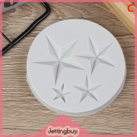 Jettingbuy】แม่พิมพ์ซิลิโคนรูปดาวอุปกรณ์แม่พิมพ์เค้ก Fondant ดิน Fimo ช็อกโกแลตกัมเพสต์