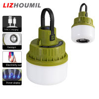 LIZHOUMIL โคมไฟ Usb ชาร์จได้หลอดไฟชาร์จไฟฉุกเฉิน,ไฟฉายพกพาแบตสำรองชาร์จกลางแจ้งไฟฉายตั้งแคมป์บ้าน