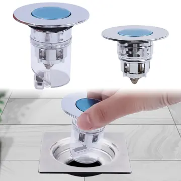 43mm Bathtub Drain Stopper Kitchen Sink Strainer Bathroom Shower Drain Sink  Drains Waste Pop-Up Plug