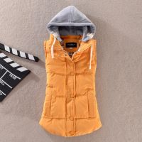 ขนาดบวก6XL ผู้หญิงเสื้อกั๊กเสื้อหนาวสุภาพสตรี Gilet Colete Feminino สบายๆกระเป๋าเสื้อคลุมด้วยผ้าหญิงแจ็คเก็ตแขนกุด