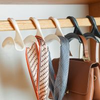 Handbag Hanger Storage Hook Wardrobe Cabinet Organizers Closet Rod Hanging Silk Scarf Belt Storage Rack For Bedroom Accessories