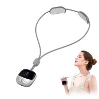 ZZOOI Smart Hanging Neck Shoulder Cervical Spine Massager TENS+EMS Pulse Portable Hot Compress Electric Neck Massage Relaxation Tool