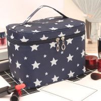 Square Cosmetics Storage Bag Portable Travel Cosmetic Pouch Women Multifunction Toiletries Organizer Large-Capacity Storage Case