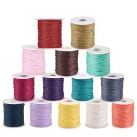 【YD】 100yard/Roll Waxed Cotton Thread Cord 1mm for Jewelry Necklace Braided Making Accessories