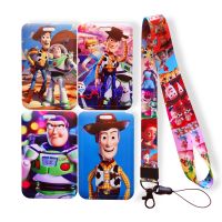 【LZ】 Disney Toy Story Boys Card Case Lanyard ID Badge Holder Bus Pass Case Cover Slip Bank Credit Card Holder Strap Card