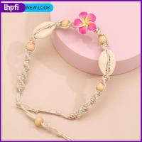 LHPFI โบโฮ สร้อยข้อเท้าโซ่ ปลาดาวปลาดาว เปลือกหอยสังข์ เครื่องประดับอัญมณีอัญมณี สำหรับผู้หญิง สง่างามเรียบหรู ห่วงโซ่เท้า ชายหาดริมชายหาด