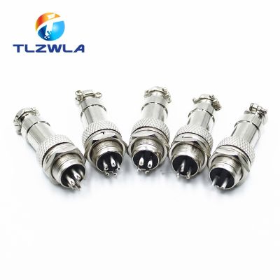 1Set GX12 2/3/4/5/6/7 Pin Male Female 12mm L88-93 Circular Aviation Socket Plug Wire Panel Connector with Plastic Cap Lid