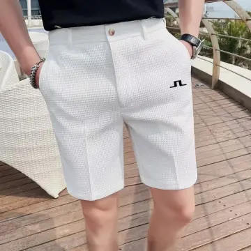 White short sale pants for men