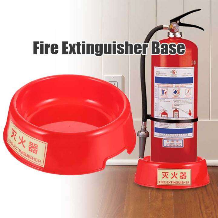 Luminous Plastic Fire Extinguisher Base Bracket For 24 KG Fire