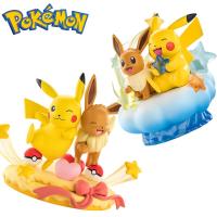 In Stock Original Genuine Pokemon 14CM Eevee Pikachu Funism Toy Anime Figure PVC Collectible Boxed Models Figurines Toys Gifts