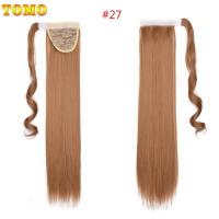 Tomo Silky หางคลิปในผมตรงผมปลอม22 "ผมปลอมทรงหางม้ากับที่ยืดผมหางม้าสังเคราะห์หวีพลาสติก