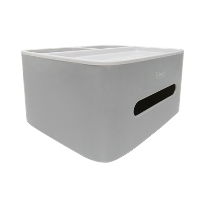 "โปรโมชั่น"กล่องทิชชูอเนกประสงค์ IDEO HOME รุ่น E1602 สีเทา"ส่งด่วนทุกวัน"