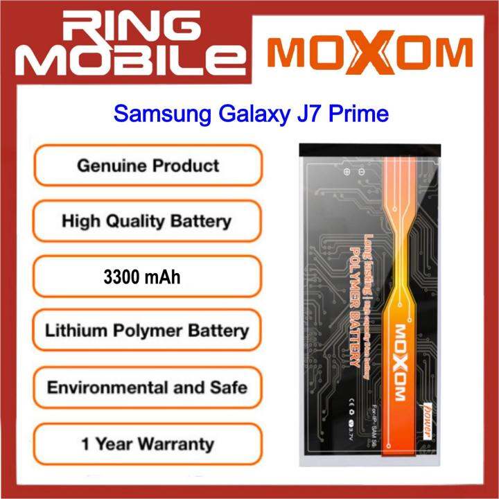 Original Moxom High Capacity Battery 3300 Mah For Samsung Galaxy J7 Prime Lazada 0868