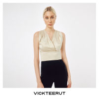 VICKTEERUT (ราคาปกติ 8,250-.) Re-Edition Sleeveless Blouse with Tuck Pleat Waist เสื้อแขนกุด ขอบเอวตีเกล็ด