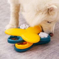 Dog Puzzle Toys Turntable Slow Feeder Educational Toy Bone Interactive Eating Bowl Food Bowl Slowly Pet Cat Dogs Training Game