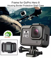 Frame for GoPro Hero 8 Housing รอบ สำหรับ GoPro Hero 8 Housing เปลือกป้องกันขอบเคสสำหรับ Hero 8 สีดำอย่างรวดเร็วซิปและสกรูที่เคลื่อนย้าย