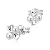 100% PURE 925 SILVER PEARL EAR STUD STS-3388. PERFECT FOR DAILY WEAR AND GORGEOUS FOR SPECIAL EVENT.