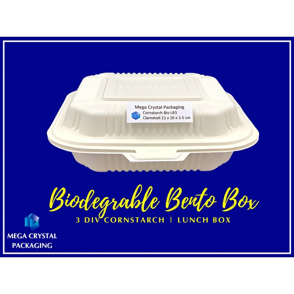 Buy Wholesale Hong Kong SAR Biodegradable Lunch Box Set With 3 Pcs Utensil  Set. Made Of Pla. Heat-resistant Up To 50°c. & Lunch Box With Cutlery Set