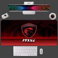 Msi Mousepad XXL อุปกรณ์เกมขนาดใหญ่คอมพิวเตอร์เกมคอนโซลแป้นพิมพ์แล็ปท็อปแผ่นรองเมาส์โต๊ะทำงาน CS GO LOL พรม