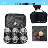 ลูกเปตอง ชุดลูกเปตอง พร้อมกระเป๋า Metal Bocce Ball Set 1 ชุด 6 ลูก