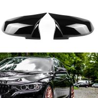 ฝาครอบกระจกมองหลังสำหรับ BMW F21 F22 F23 F30 F20 3 Series 2012-2018เคลือบเงาสีดำเปลี่ยนภายนอกหมวกคลิปบน