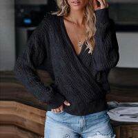 Knitted Solid Color Long Sleeve Hollow Top Fashion Fall Winter Sweater