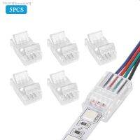 ▩ 5Pcs LED Light Strip Connector 2/3/4pin 8mm 10mm Waterproof Wire Connector For SMD 5050 Single Color Multicolor RGB Tape