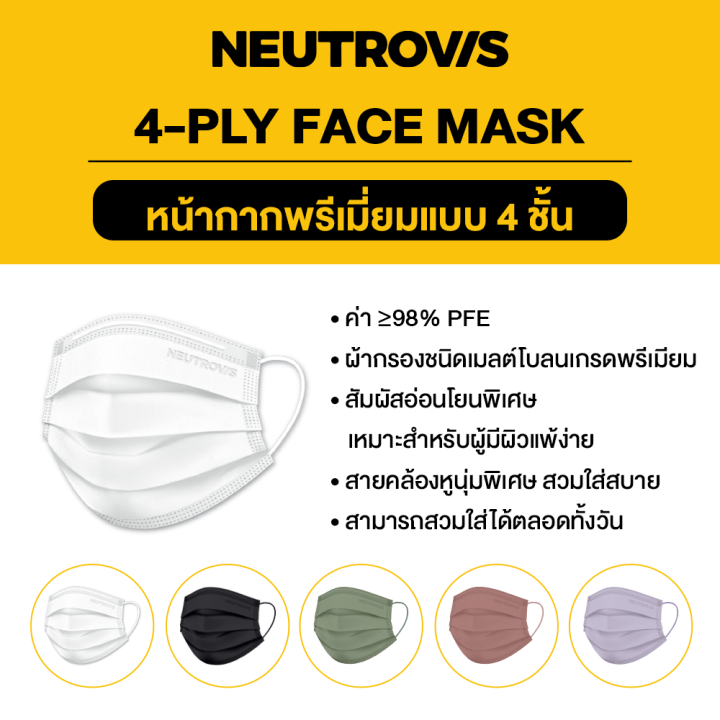 neutrovis-premium-feather-iris-4-ply-face-mask-30pcs-นิวโทรวิส-หน้ากากพรีเมี่ยม-4-ชั้น-สีเฟธเธอร์ไอริส-30-ชิ้น