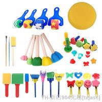 hot【DT】✳  New 30pcs Children Sponge Paint Brushes Tools for Early Painting Crafts