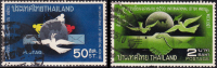 แสตมป์ไทยใช้แล้ว - ชุดสัปดาห์สากลแห่งการเขียนจดหมาย ปี 2510 INTERNATIONAL LETTER WRITING WEEK 1967 ราคา 0.50 สตางค์ และ 2 บ.