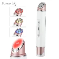 Multifunction LED Photon Therapy High Vibration EMS Heating Massage Face Eye Massager Skin Lifting Anti-Wrinkle SPA Facial Tool