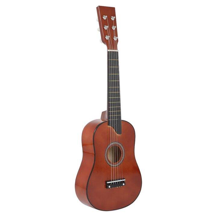 25Inch Mini Small Guitar Basswood 6 Strings Acoustic Guitar with Pick