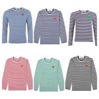 พร้อมส่ง Play Comme des garcons เสื้อกอม ของแท้ ช็อปญี่ปุ่น100% // Stripe ลายขวาง แขนยาว