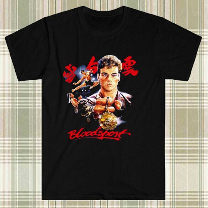 ถูกสุดๆเสื้อยืด-พิมพ์ลายโลโก้-bloodsport-kumite-คุณภาพสูง-สําหรับผู้ชายs-5xl