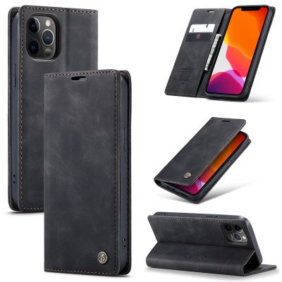 CaseMe Flip Case For iPhone 14 13 12 Mini Pro Max Retro Magnetic Card Leather Wallet For iPhone 11 Pro 8 7Plus XR XS Max SE 2020