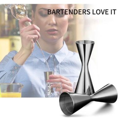 60ml Cocktail Wine Shaker Measure Cup Double Sided Kitchen Gadgets Milk Tea Measure Cup 1pcs Measure Cup Measuring Tool 45ml
