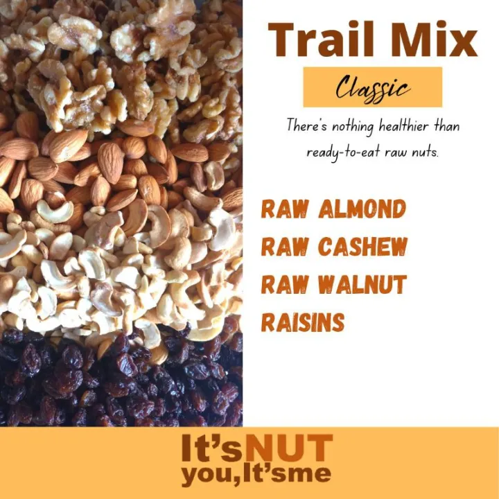 almonds ☁500g 1kg TRAIL MIX CLASSIC (Raw Nuts Almond, Walnut