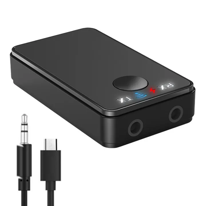 【Upgraded Version】2 in 1 Wireless Bluetooth 5.0 Receiver Transmitter ...