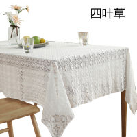 White Vintage Table Cloth Wedding Decor Lace Tablecloth Jacquard Table Cover Party Decorative Tea Table Cloth Home Table Decor