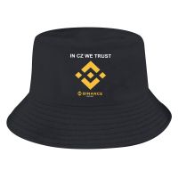 Binance เสื้อยืด Topi Bucket สำหรับผู้ชาย,เสื้อยืดพิมพ์ลายแฟชั่นของผู้หญิงผ้าฝ้าย100% ท็อปส์ซูคอรอบใหม่ฤดูร้อน