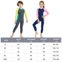 Children Diving Protection Clothes Long-Sleeved Snorkeling Surfing Swimsuit with Zipper Durable Water Sports Equipment