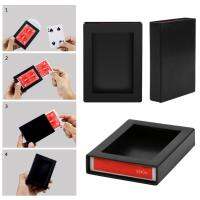 【CW】Fun Poker Vanishing Case Amazing Playing Card Easy To Do Magic Trick Poker Disappearing Box Kids Novelty Toys Gift