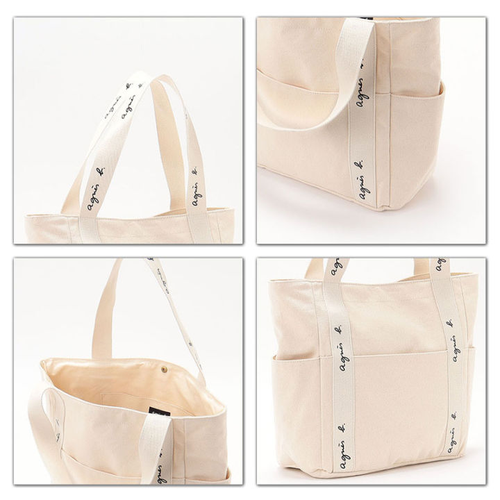 top-ploverfree-shipping-prompt-goods-wholesaleagnes-canvas-bag-big-bag-korean-minimalist-style-cartoon-cute-everything-casual-single-shoulder-side-shoulder-bag-handbag