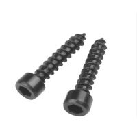 20-50pcs/lot M2 M2.6 M3 M3.5 M4 M5 Carbon Steel With Black Hexagon Socket Cap Head self tapping screw Model Screws Nails Screws  Fasteners